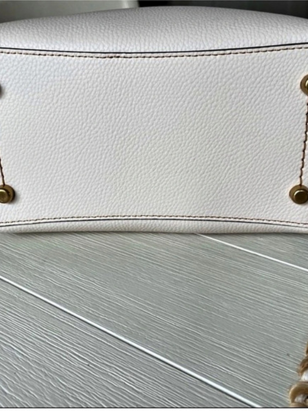 Coach Small Town Bucket Bag White & Brown Shoulder Bag - Picture 6 of 7